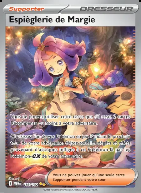 Espièglerie de Margie, carte Pokémon MEG 183 — extension Méga-Évolution