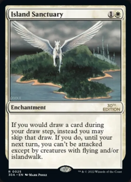 Island Sanctuary, Magic card 30A 25 — 30th Anniversary Edition set