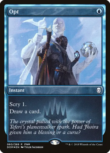 Option, carte Magic PDOM 60 — extension Dominaria Promos