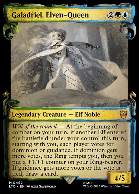 Galadriel, Elven-Queen, Magic card LTC 462 — Tales of Middle-earth Commander set