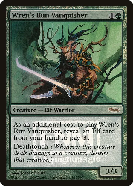 Wren's Run Vanquisher, Magic card F09 5 — Friday Night Magic 2009 set