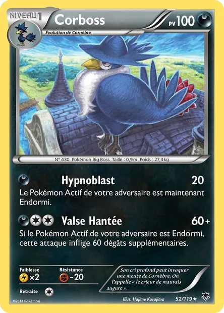 Corboss, carte Pokémon PHF 52 — extension Vigueur Spectrale