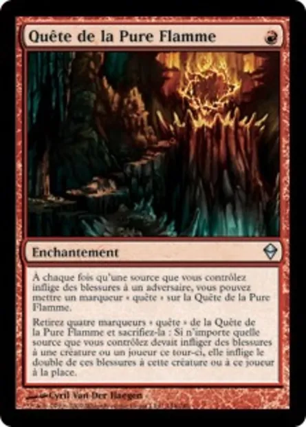 Quête de la Pure Flamme, carte Magic ZEN 144 — extension Zendikar