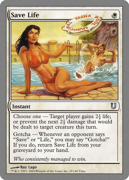Save Life, carte Magic UNH 19 — extension Unhinged