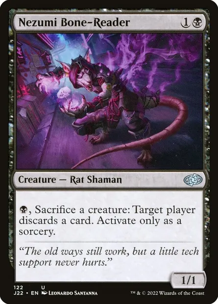 Nezumi Bone-Reader, Magic card J22 122 — Jumpstart 2022 set