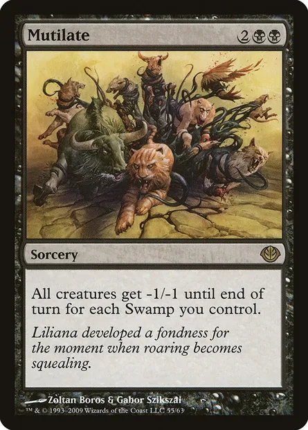 Mutilation, carte Magic DDD 55 — extension Duel Decks: Garruk vs. Liliana