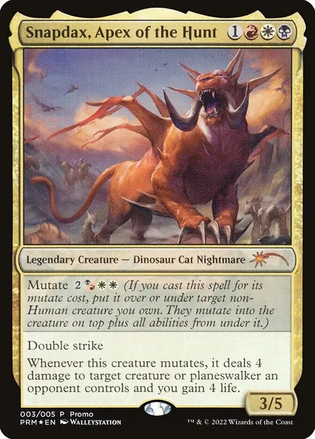 Snapdax, Apex of the Hunt, Magic card PL22 3 — Year of the Tiger 2022 set