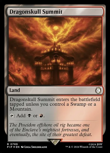 Dragonskull Summit, Magic card PIP 789 — Fallout set