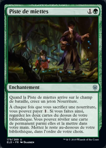 Piste de miettes, carte Magic ELD 179 — extension Throne of Eldraine