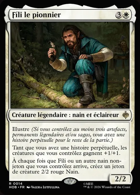 Fíli le pionnier, carte Magic HOB 14 — extension The Hobbit