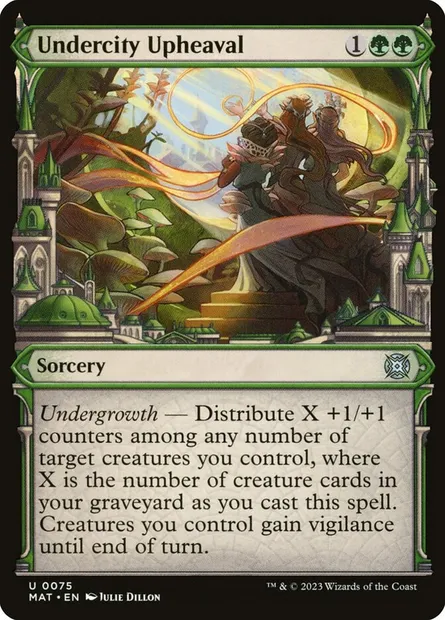 Undercity Upheaval, Magic card MAT 75 — March of the Machine: The Aftermath set