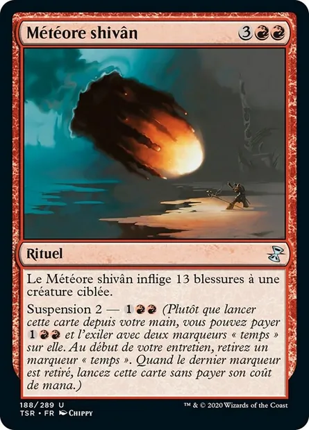 Météore shivân, carte Magic TSR 188 — extension Spirale Temporelle Remastered