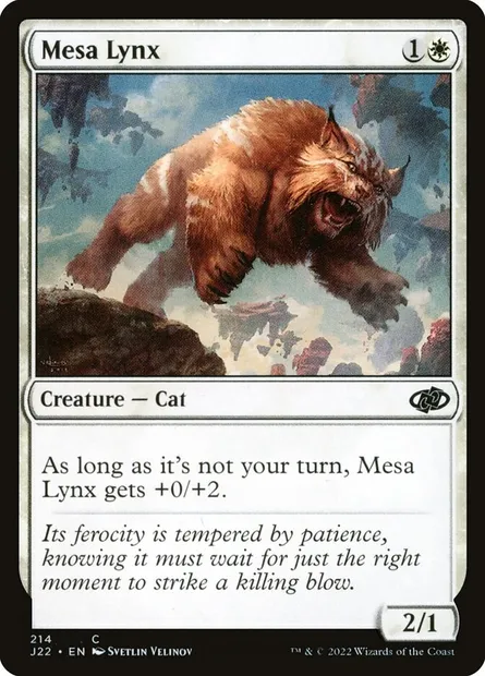 Mesa Lynx, Magic card J22 214 — Jumpstart 2022 set