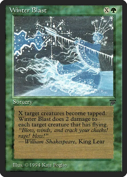 Winter Blast, Magic card LEG 213 — Legends set