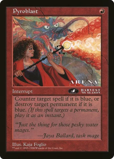 Pyroblast, Magic card OLEP 55 — Oversized League Prizes set