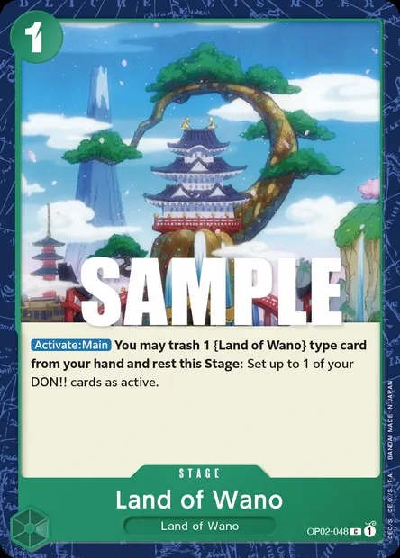 Land of Wano, carte One Piece OP02-048 — extension PARAMOUNT WAR