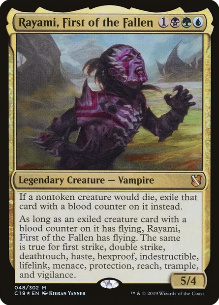 Rayami, First of the Fallen, Magic card C19 48 — Commander 2019 set