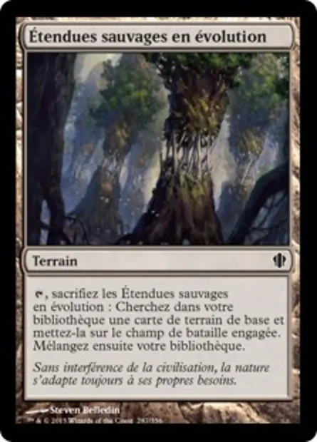 Étendues sauvages en évolution, carte Magic C13 287 — extension Commander 2013