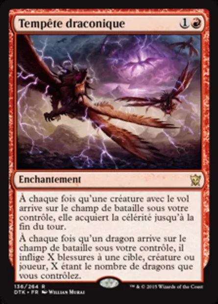 Tempête draconique, carte Magic DTK 136 — extension Les Dragons de Tarkir