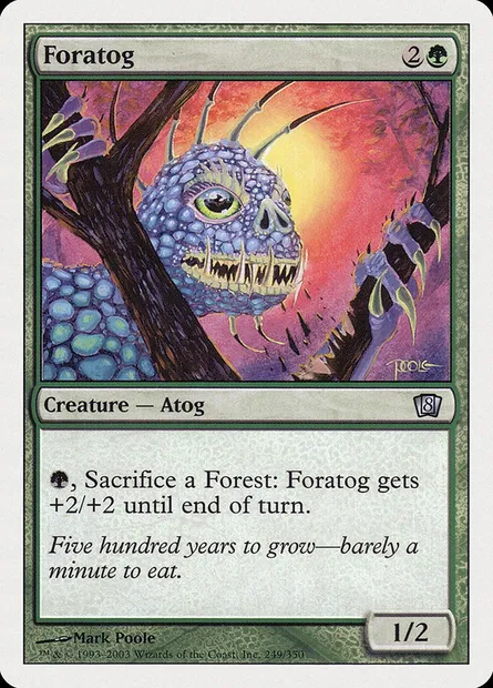 Sylvatog, carte Magic 8ED 249 — extension Huitième Edition