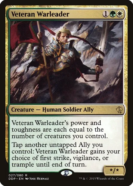 Veteran Warleader, Magic card DDP 27 — Duel Decks: Zendikar vs. Eldrazi set