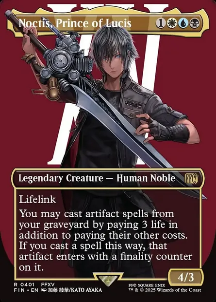 Noctis, Prince of Lucis, Magic card FIN 401 — Final Fantasy set