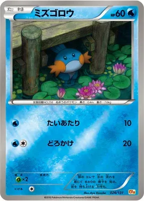 Mudkip, Pokémon card CP4 026 — Premium Champion Pack EX x M x BREAK set