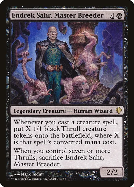 Endrek Sahr, Master Breeder, Magic card C13 76 — Commander 2013 set