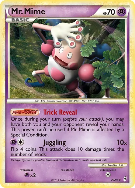 Mr. Mime, Pokémon card CL 29 — Call of Legends set