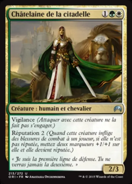Châtelaine de la citadelle, carte Magic ORI 213 — extension Magic Origines