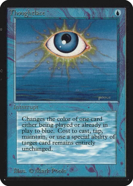 Thoughtlace, Magic card LEA 82 — Limited Edition Alpha set