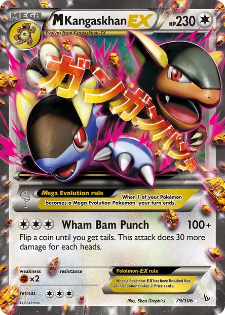 M Kangaskhan EX, Pokémon card FLF 79 — Flashfire set