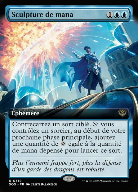 Sculpture de mana, carte Magic SOS 319 — extension Secrets of Strixhaven