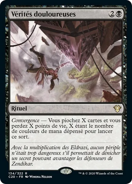 Vérités douloureuses, carte Magic C20 134 — extension Commander 2020
