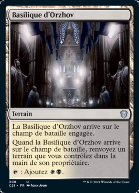 Basilique d'Orzhov, carte Magic C21 308 — extension Commander 2021