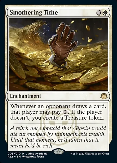 Dîme étouffante, carte Magic P22 5 — extension Judge Gift Cards 2022