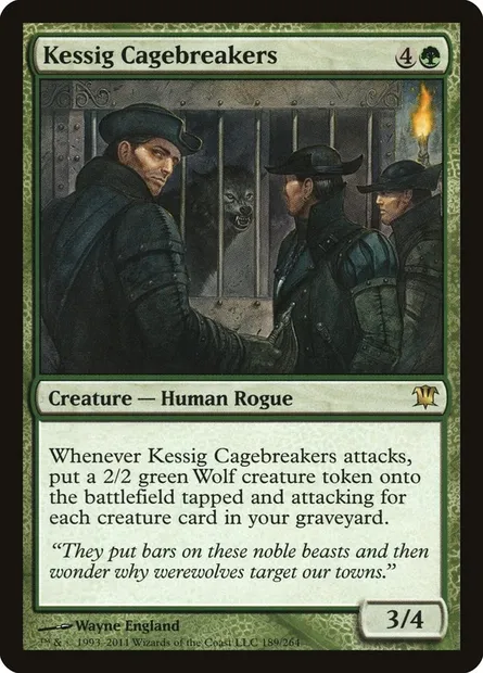 Kessig Cagebreakers, Magic card ISD 189 — Innistrad set