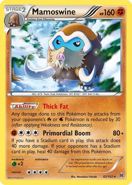 Mamoswine, Pokémon card BKT 82 — BREAKthrough set