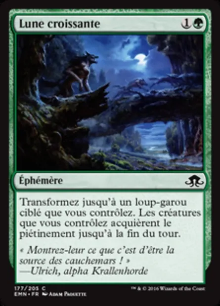 Lune croissante, carte Magic EMN 177 — extension La lune hermétique