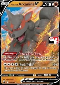 Hisuian Arcanine V, Pokémon card PPS 090 — Play! Pokémon Prize Pack Series set