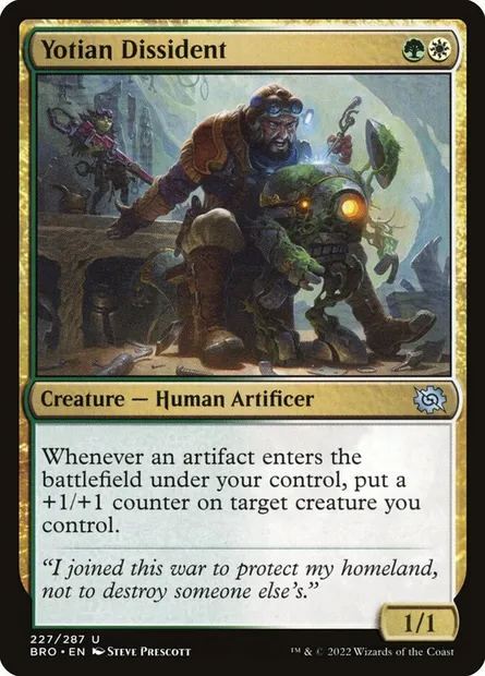 Yotian Dissident, Magic card BRO 227 — The Brothers' War set