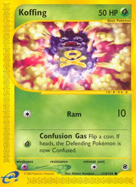 Koffing, Pokémon card EX 114 — Expedition Base Set set