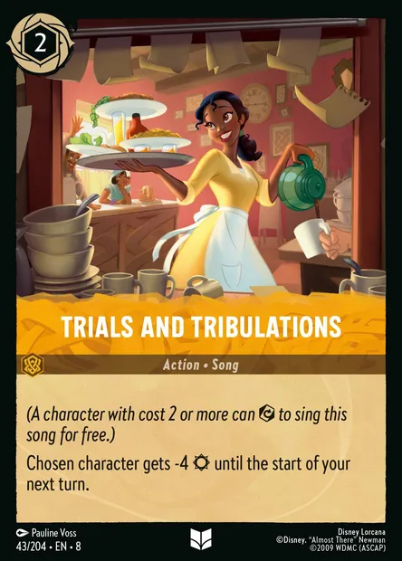 Trials and Tribulations, Disney Lorcana card CH8-043 — The Reign of Jafar set
