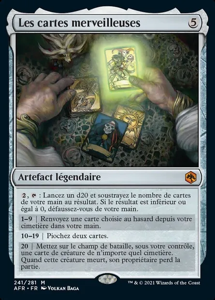 Les cartes merveilleuses, carte Magic AFR 241 — extension Forgotten Realms: Aventures dans les Royaumes Oubliés