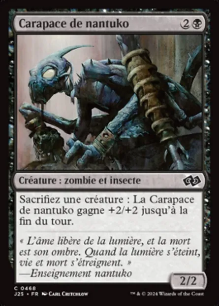 Carapace de nantuko, carte Magic J25 468 — extension Foundations Jumpstart