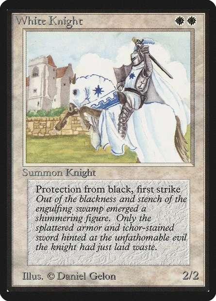 White Knight, Magic card LEB 44 — Limited Edition Beta set