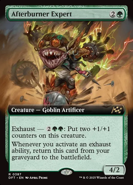 Afterburner Expert, Magic card DFT 387 — Aetherdrift set