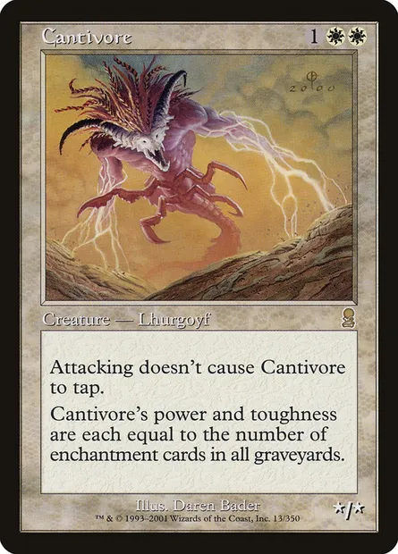 Cantivore, carte Magic ODY 13 — extension Odyssée