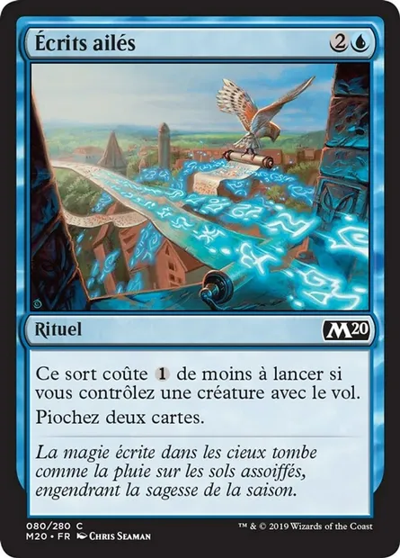 Écrits ailés, carte Magic M20 80 — extension Core Set 2020