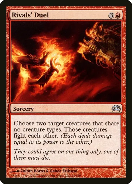 Rivals' Duel, Magic card PC2 51 — Planechase 2012 set